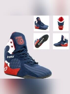 Men's Navy Red High-Top Athletic Shoes